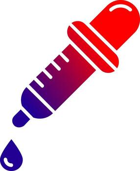 Dropper Solid Gradient Icon vector