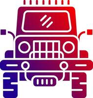 Jeep Solid Gradient Icon vector