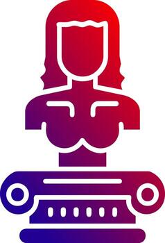 Sculputure Solid Gradient Icon vector