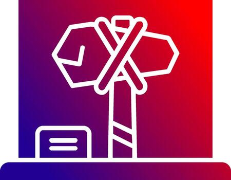 Stone axe Solid Gradient Icon vector