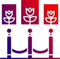 Barrier Solid Gradient Icon vector