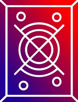 Abstract art Solid Gradient Icon vector