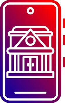 App Solid Gradient Icon vector