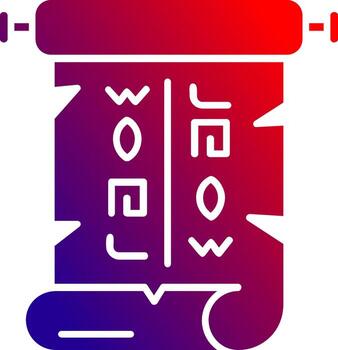 Papyrus Solid Gradient Icon vector
