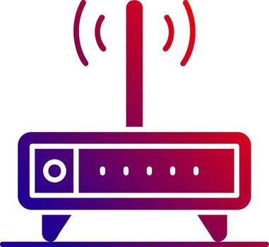 Modem Solid Gradient Icon vector