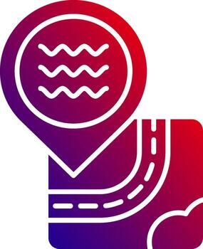 Pool Solid Gradient Icon vector