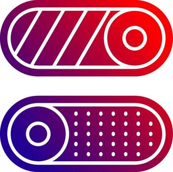 Toggle Solid Gradient Icon vector