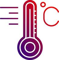 Temperature Solid Gradient Icon vector