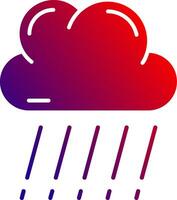 Rain Solid Gradient Icon vector