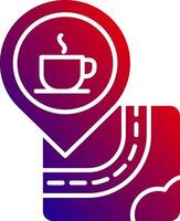 Cafe Solid Gradient Icon vector