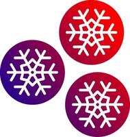 Snowball Solid Gradient Icon vector