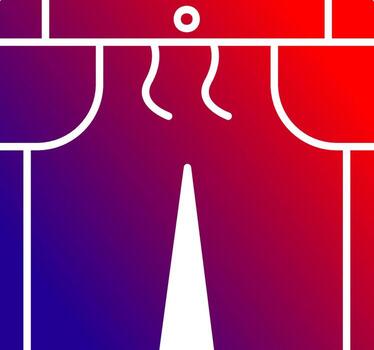 pantalones cortos sólido degradado icono vector