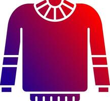 Sweater Solid Gradient Icon vector