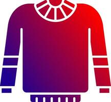 Sweater Solid Gradient Icon vector