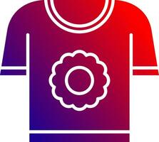 T shirt Solid Gradient Icon vector