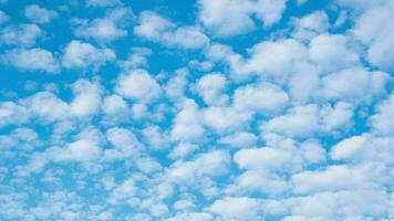 hermosa cielo con nubes y Dom en un verano día. hora lapso de nubes encima el azul cielo con el Dom brillante. cielo naturaleza antecedentes. video