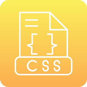 icono de vector de css