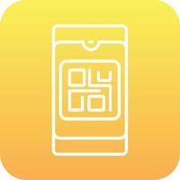 icono de vector de código qr