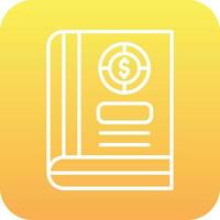 icono de vector de libro de contabilidad