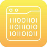 Binary Code Vector Icon