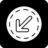 Down Left Arrow Vector Icon