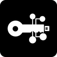 digital key Vector Icon