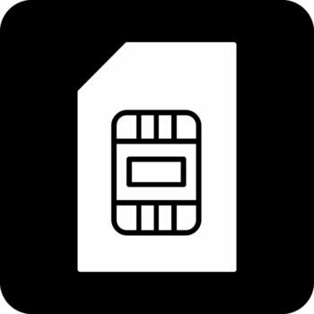 sim vector icono