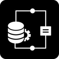 icono de vector de integración de datos