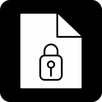 icono de vector de seguridad de datos
