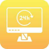 24 Hours Vector Icon