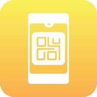 icono de vector de código qr