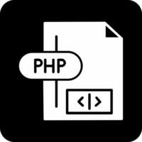 icono de vector de php