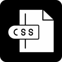 icono de vector de archivo css