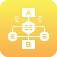 icono de vector de diagrama de flujo