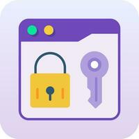 Website Locked Vector Icon