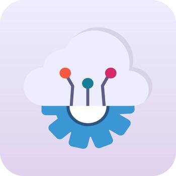 Cloud Computing Vector Icon