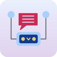 icono de vector de chatbot