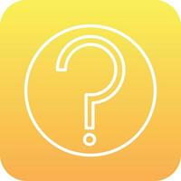 Question Mark Vector Icon