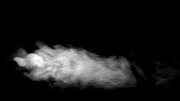 Smoke effect with black background video