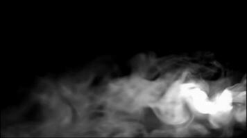 Smoke effect with black background video