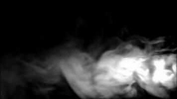 Smoke effect with black background video