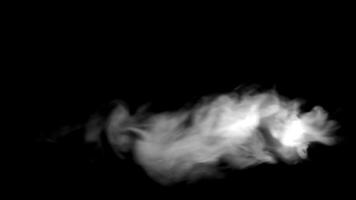 Smoke effect with black background video