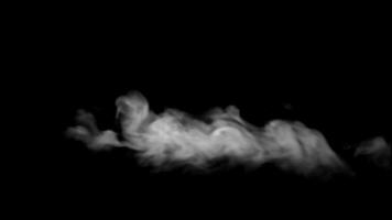 Smoke effect with black background video