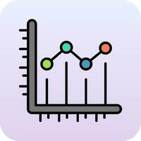 Line chart Vector Icon