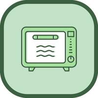 Oven Line filled sliped Icon vector