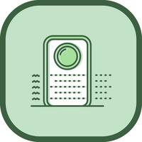 Purifier Line filled sliped Icon vector