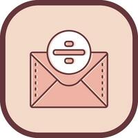 Divide Line filled sliped Icon vector
