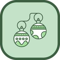 Jingle bell Line filled sliped Icon vector