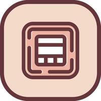 Layout Line filled sliped Icon vector