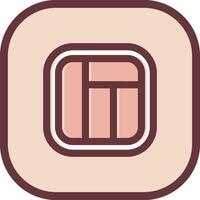Layout Line filled sliped Icon vector
